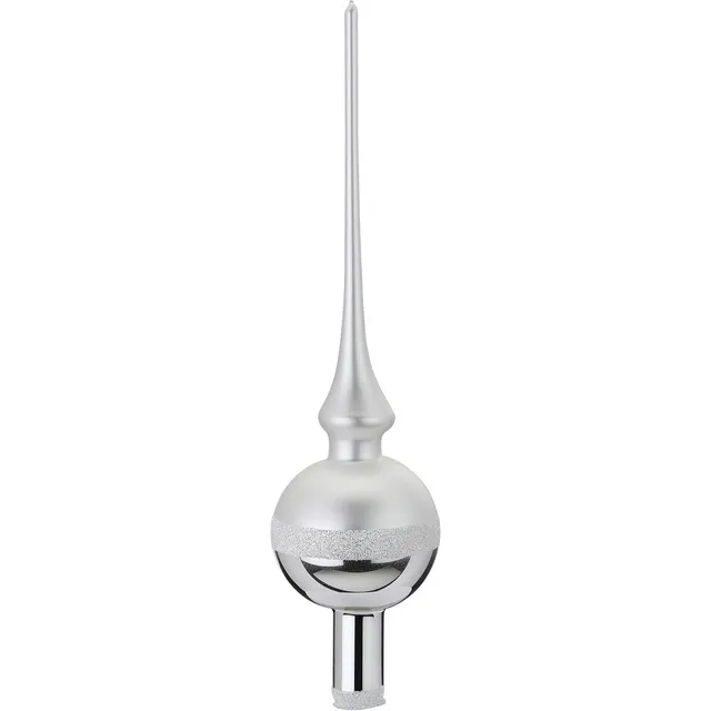 inge-glas-horizont-christbaumspitze-7-x-30-cm-silber image 1