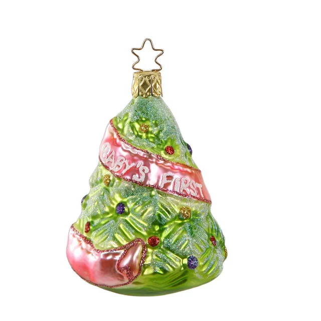 inge-glas-baby-s-erster-weihnachtsbaum-rosa-christbaumschmuck-9-cm image 1