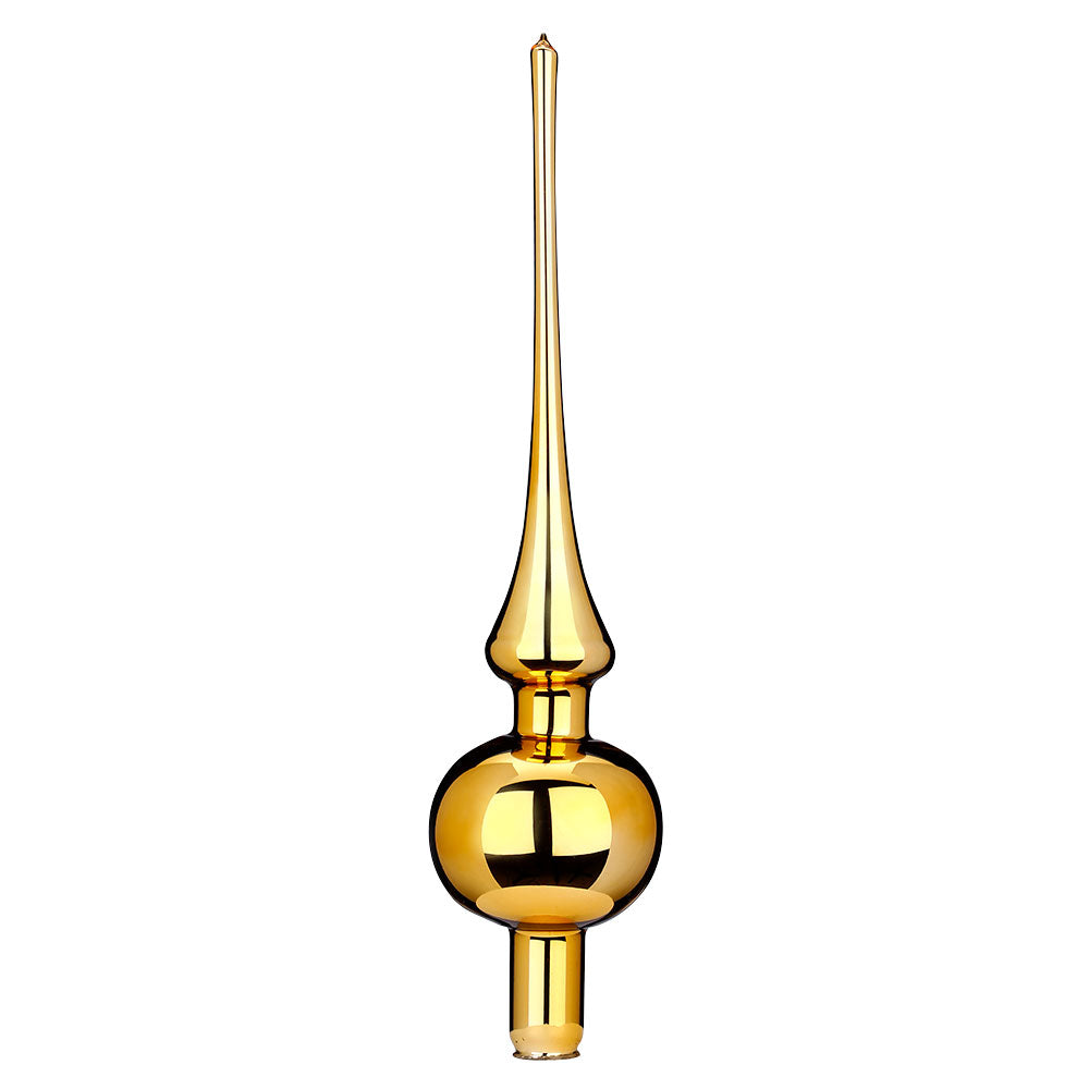 inge-glas-spitze-inkagold-glanz-christbaumspitze-7-x-30-cm image 1