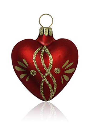 lauschaer-glas-christbaumschmuck-herzen-klein-rot-matt-mit-ranken-4-st-ck image 8