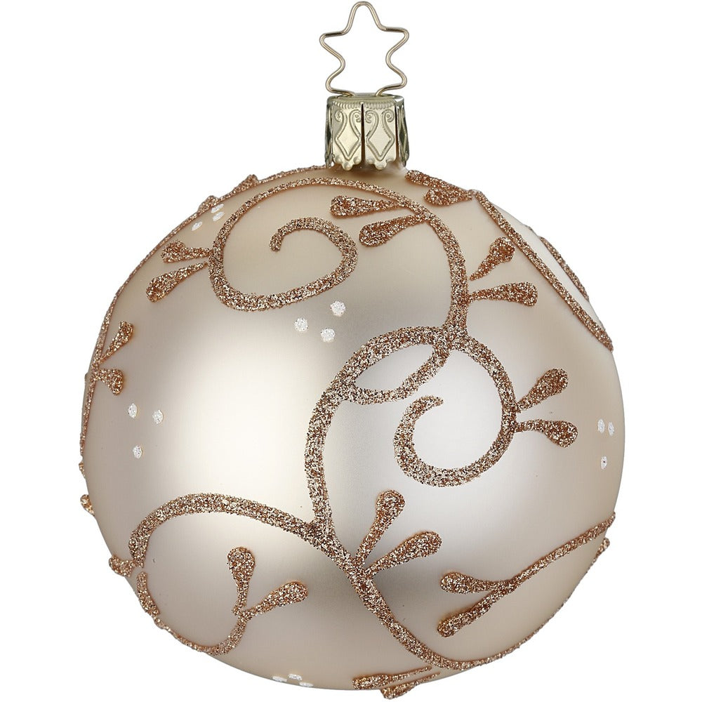 inge-glas-romantik-glas-weihnachtskugel-10-cm-creme-beige image 1