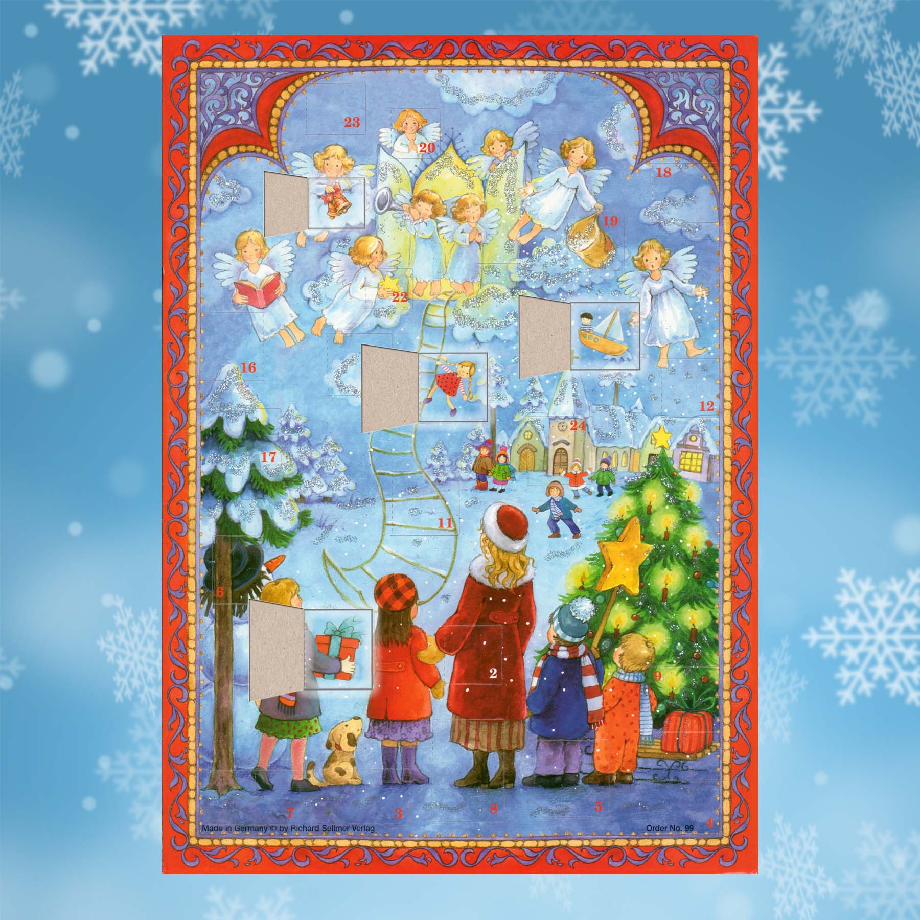 sellmer-verlag-adventskalender-a4-die-himmelsleiter-engel image 2