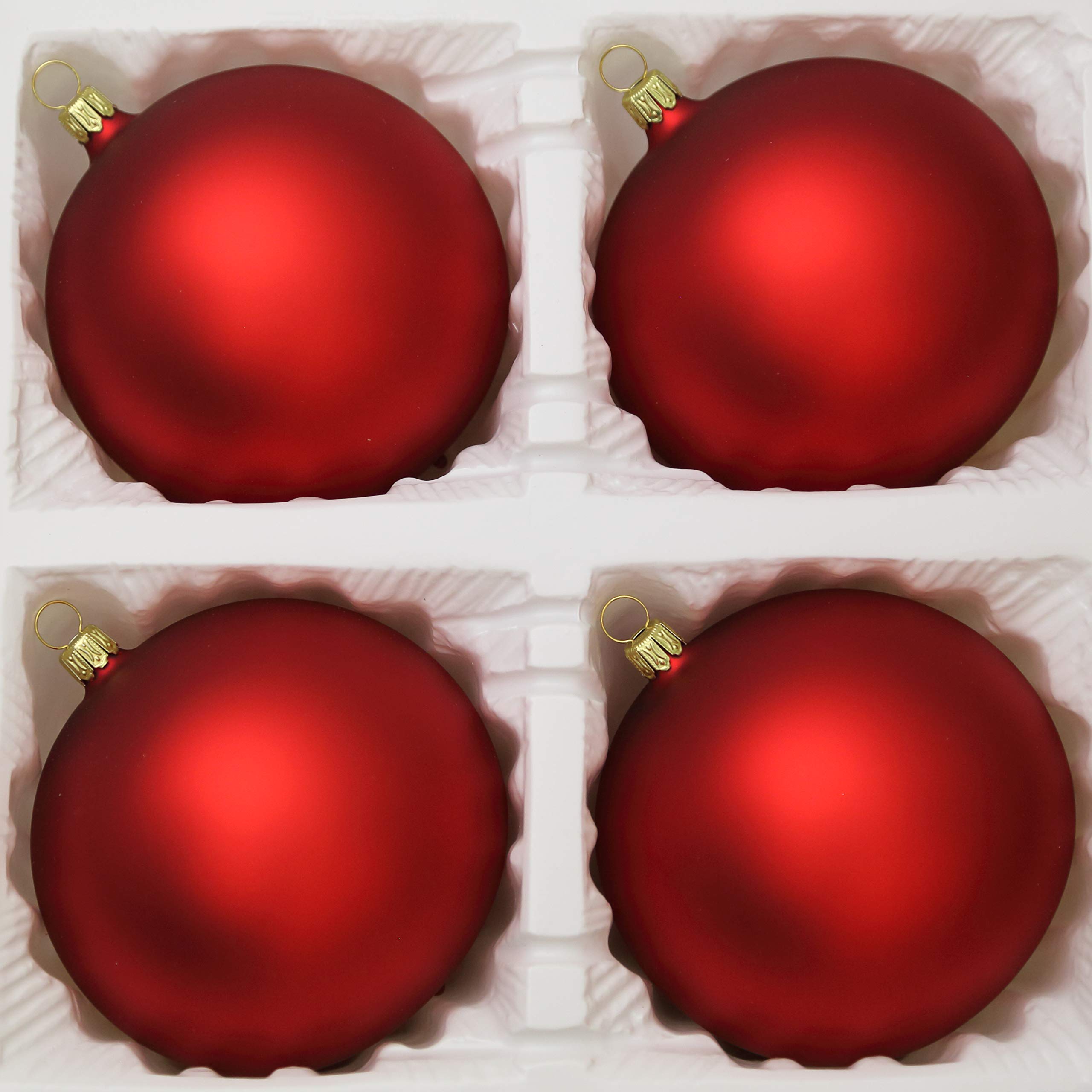 lauschaer-glas-christbaumkugeln-rot-matt-4-st-ck-d-10-cm image 2