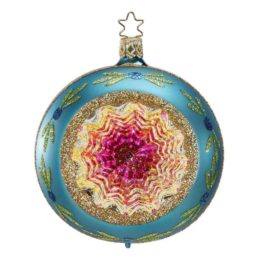 inge-glas-funkelnder-reflex-christbaumkugel-t-rkis-10-cm image 1