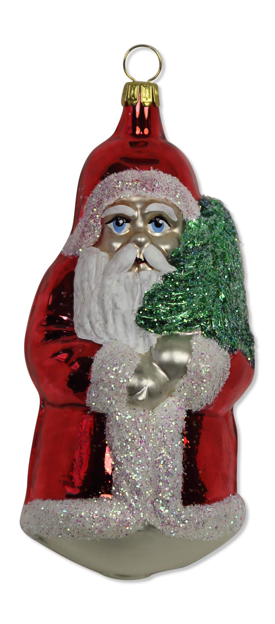 lauschaer-glas-weihnachtsmann-gro-rot-christbaumschmuck image 1