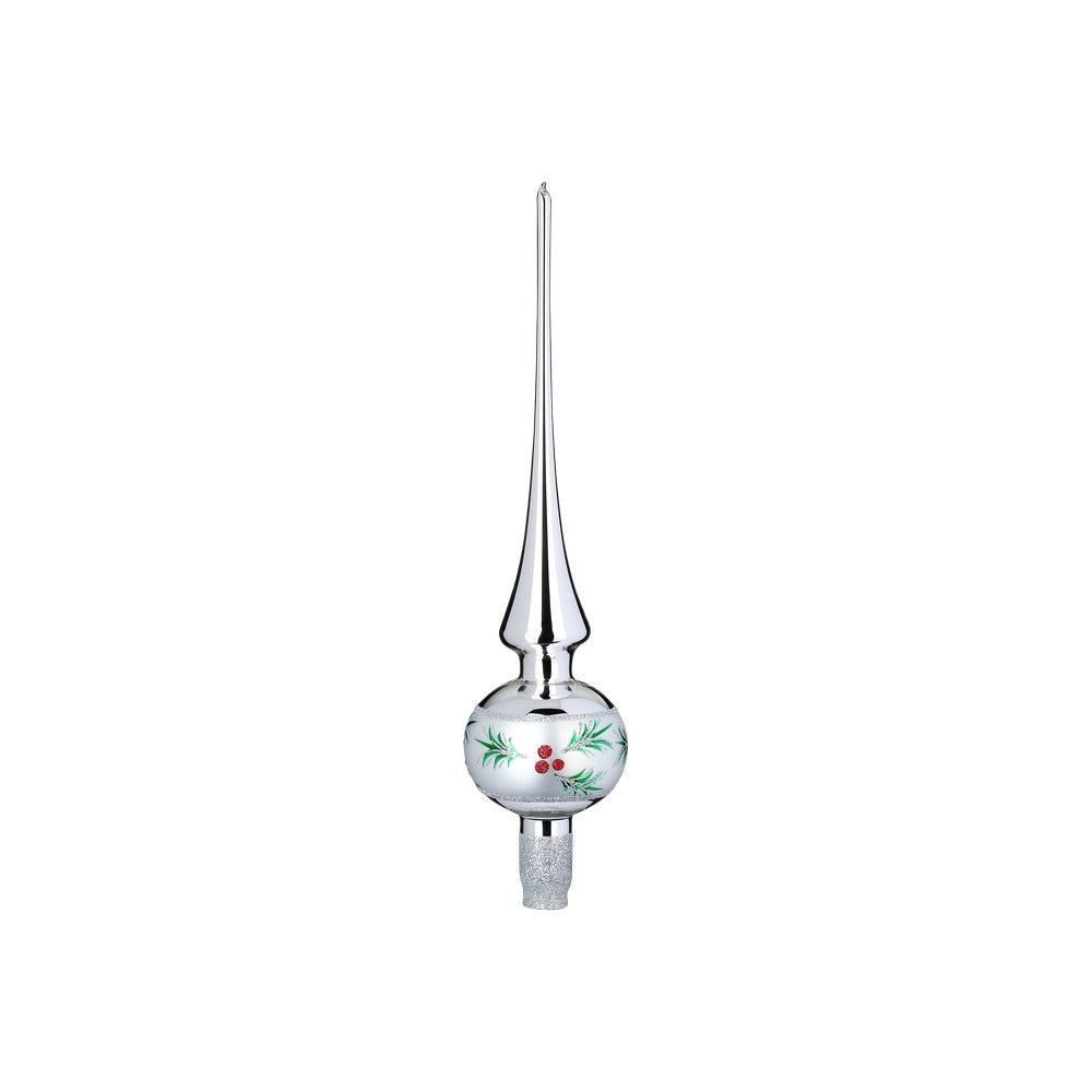 inge-glas-tannenglanz-baumspitze-30-cm-silber-glanz image 1