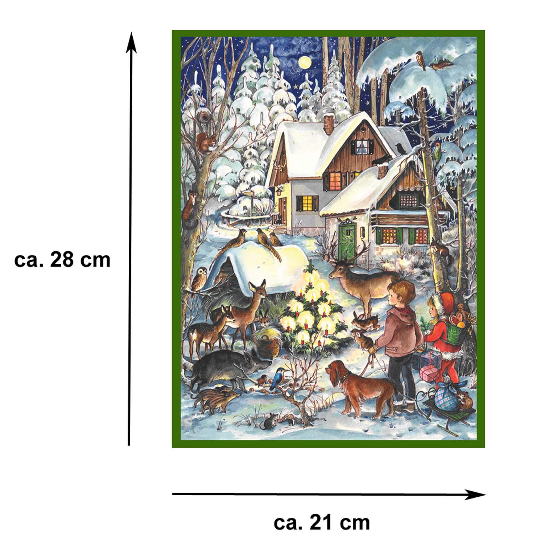 sellmer-verlag-adventskalender-a4-winter-bei-den-tieren-nostalgischer-papier-adv image 6