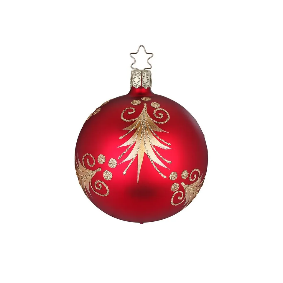 inge-glas-festliche-tanne-glaskugel-6-cm-rot-classic image 1