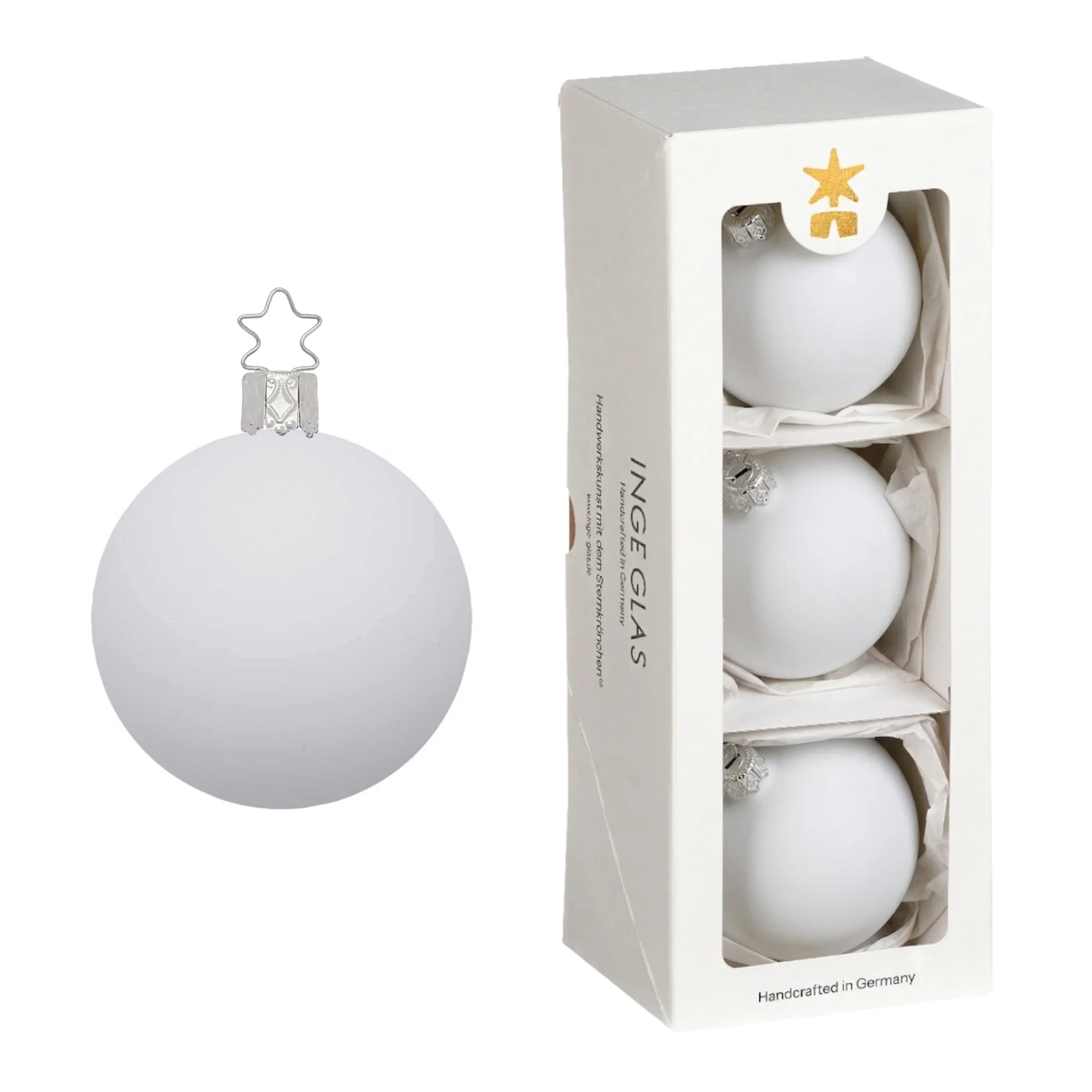 inge-glas-christbaumkugel-8-cm-porzellanwei-matt image 1