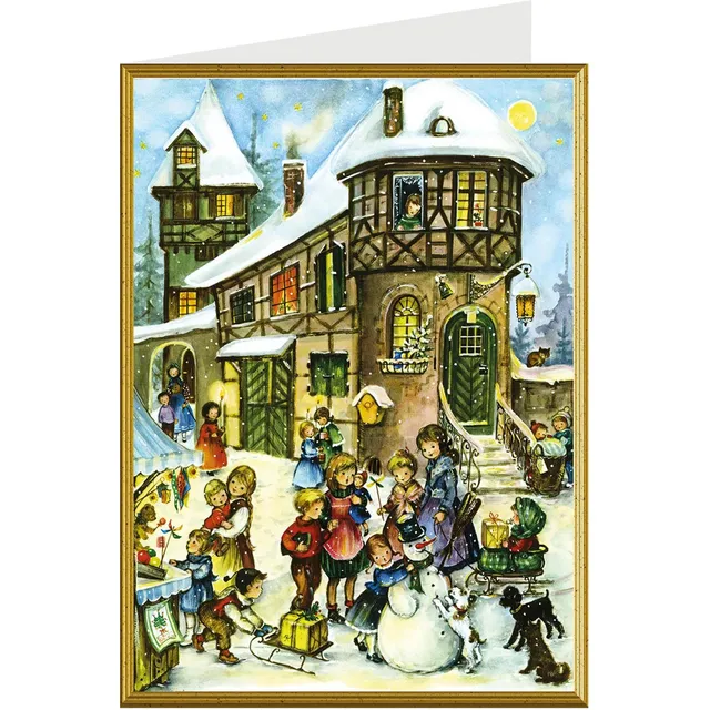 sellmer-verlag-weihnachtskarte-freude-im-schnee-hochformat image 1