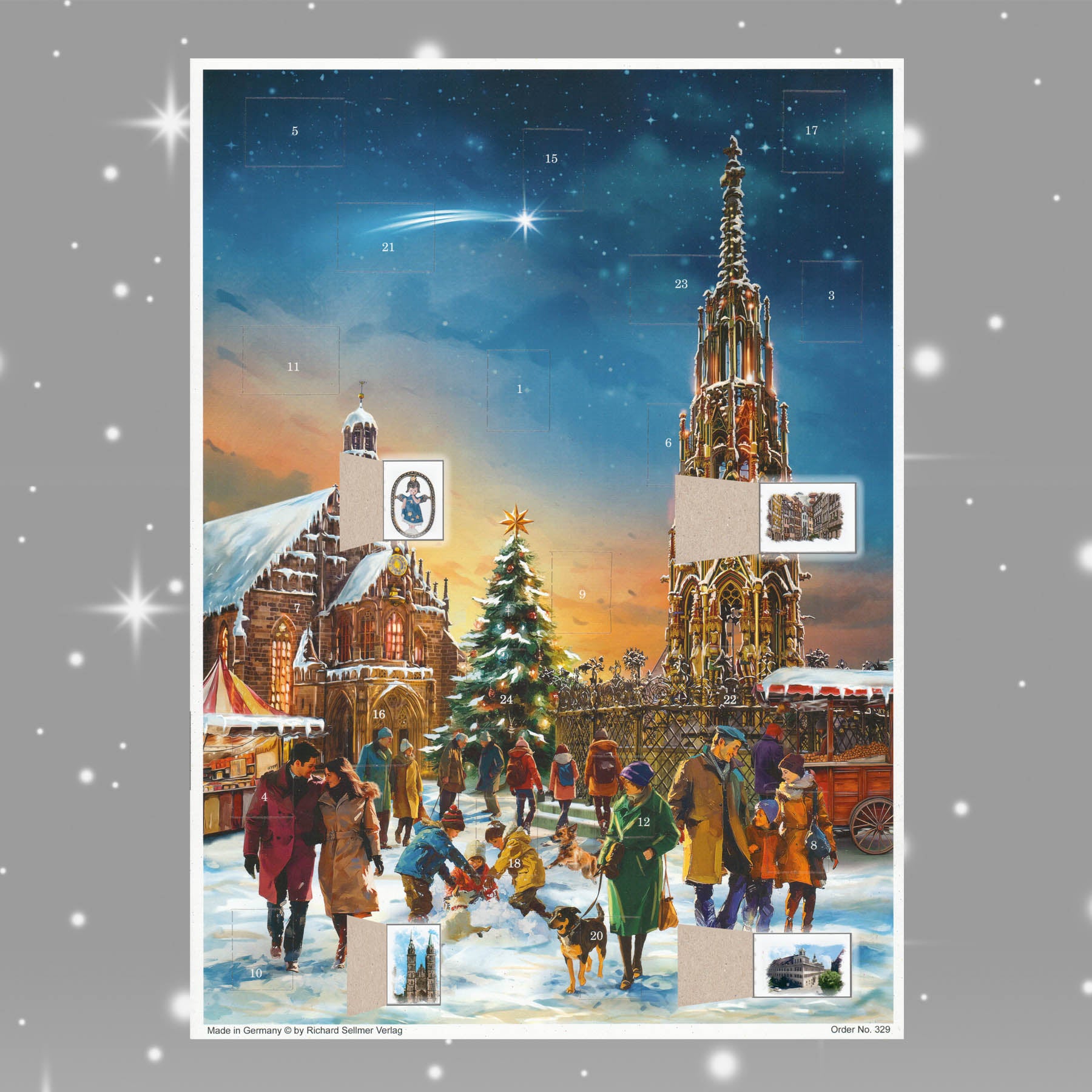 sellmer-verlag-adventskalender-n-rnberg-a3-hochformat-mit-glimmer-christkindlesm image 2