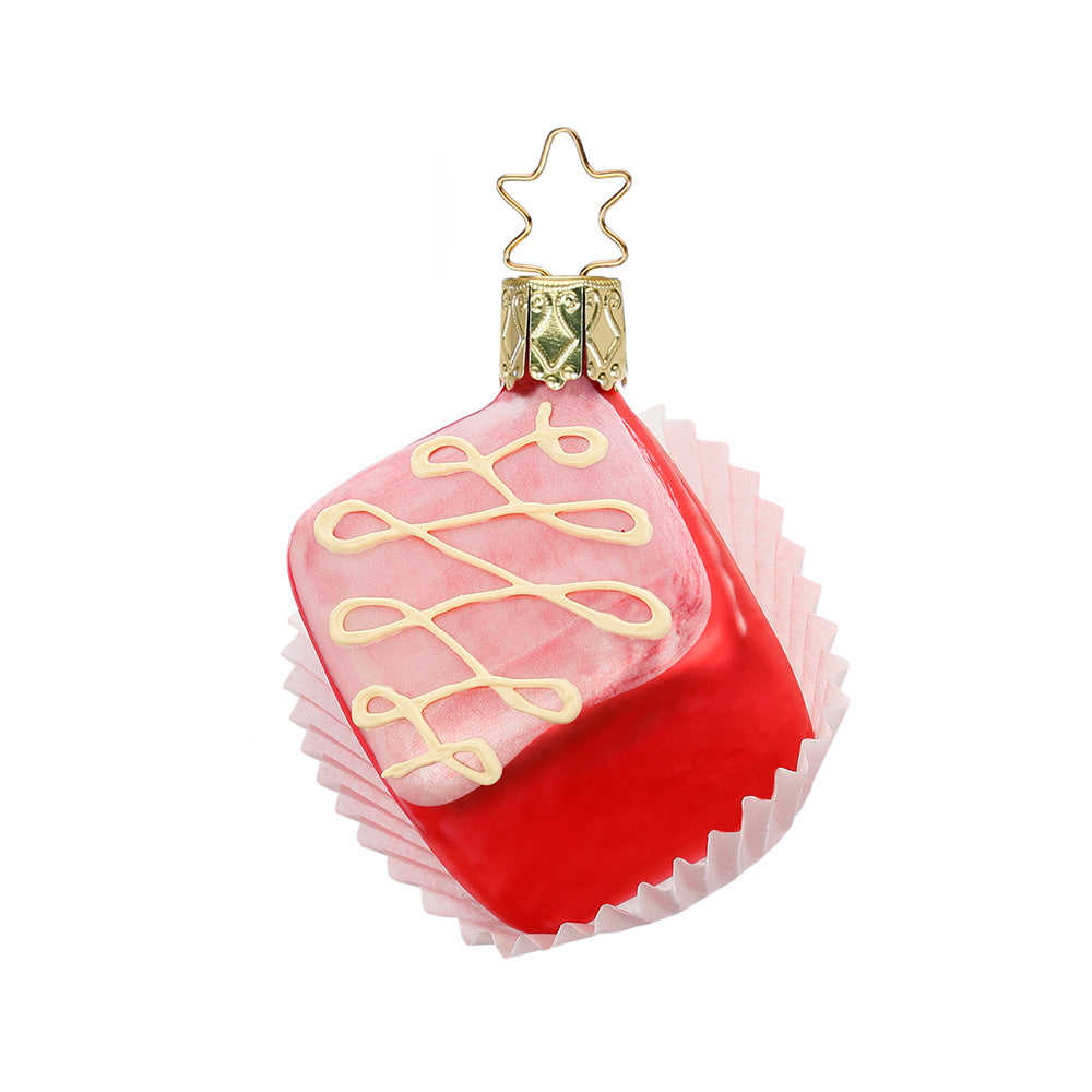inge-glas-petit-four-christbaumschmuck-dunkelrosa-6-cm image 1