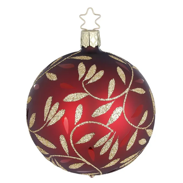 inge-glas-freudentanz-glas-christbaumkugel-8-cm-burgundy image 1