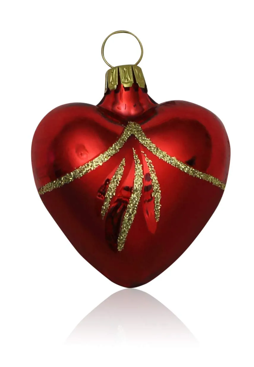 lauschaer-glas-christbaumschmuck-herzen-rot-glanz-matt-4-st-ck image 1
