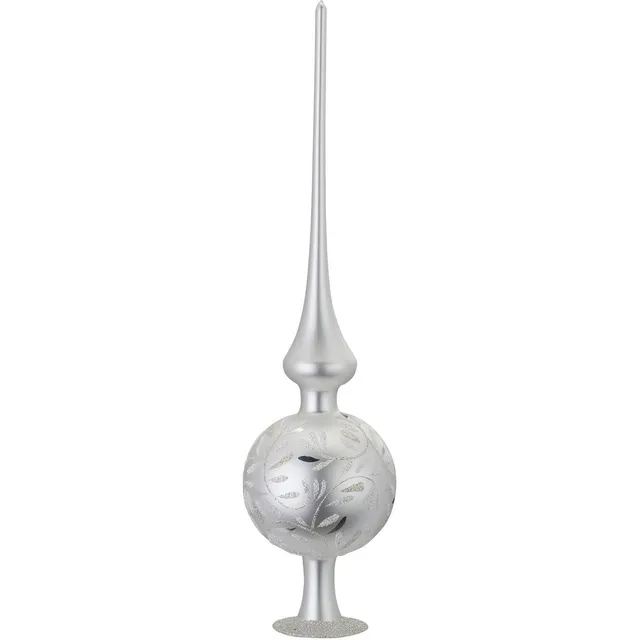 inge-glas-freudentanz-christbaumspitze-33-cm-wei-matt image 1