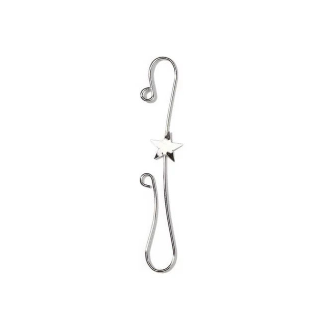 inge-glas-doppelhaken-mit-stern-silber-metall-7-5-cm-18-st-ck image 1