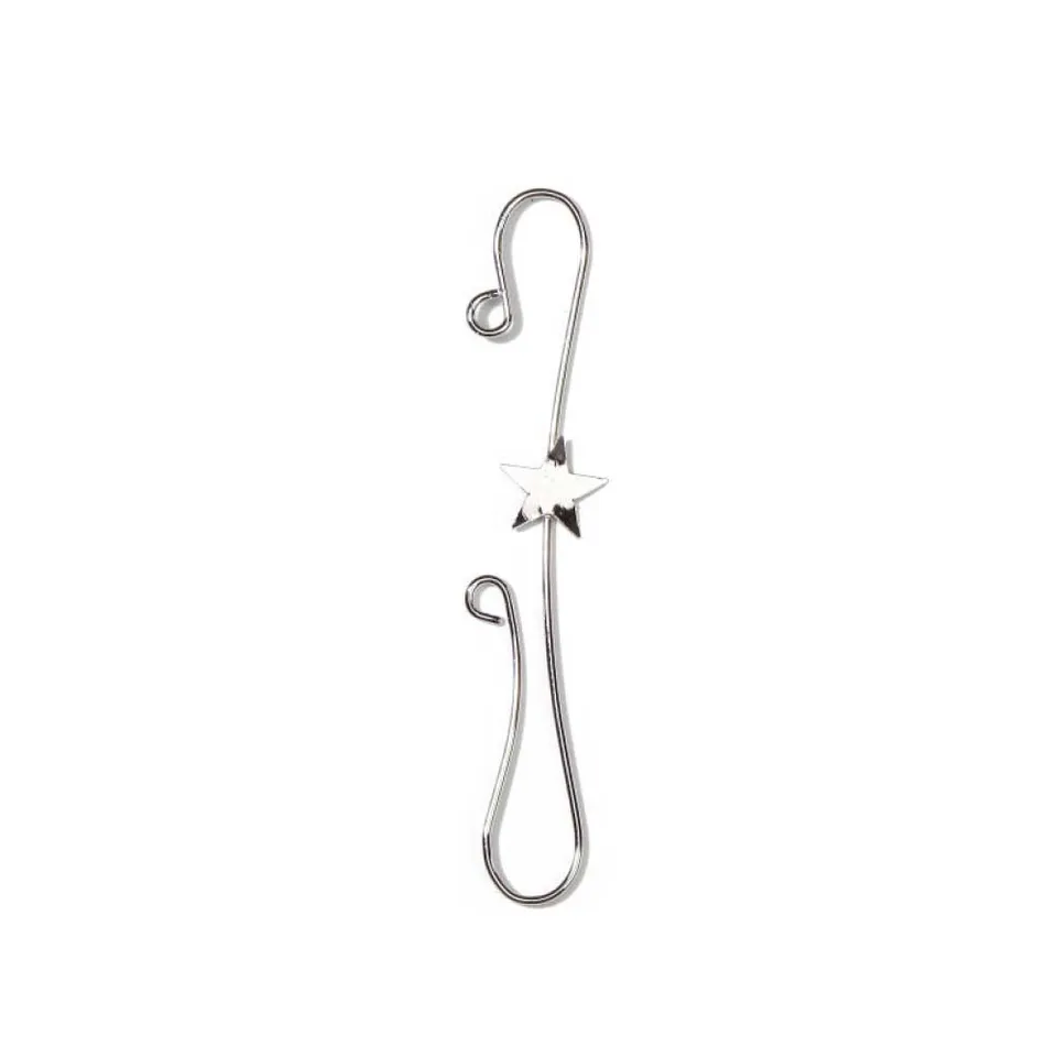 inge-glas-doppelhaken-mit-stern-silber-metall-7-5-cm-18-st-ck image 1