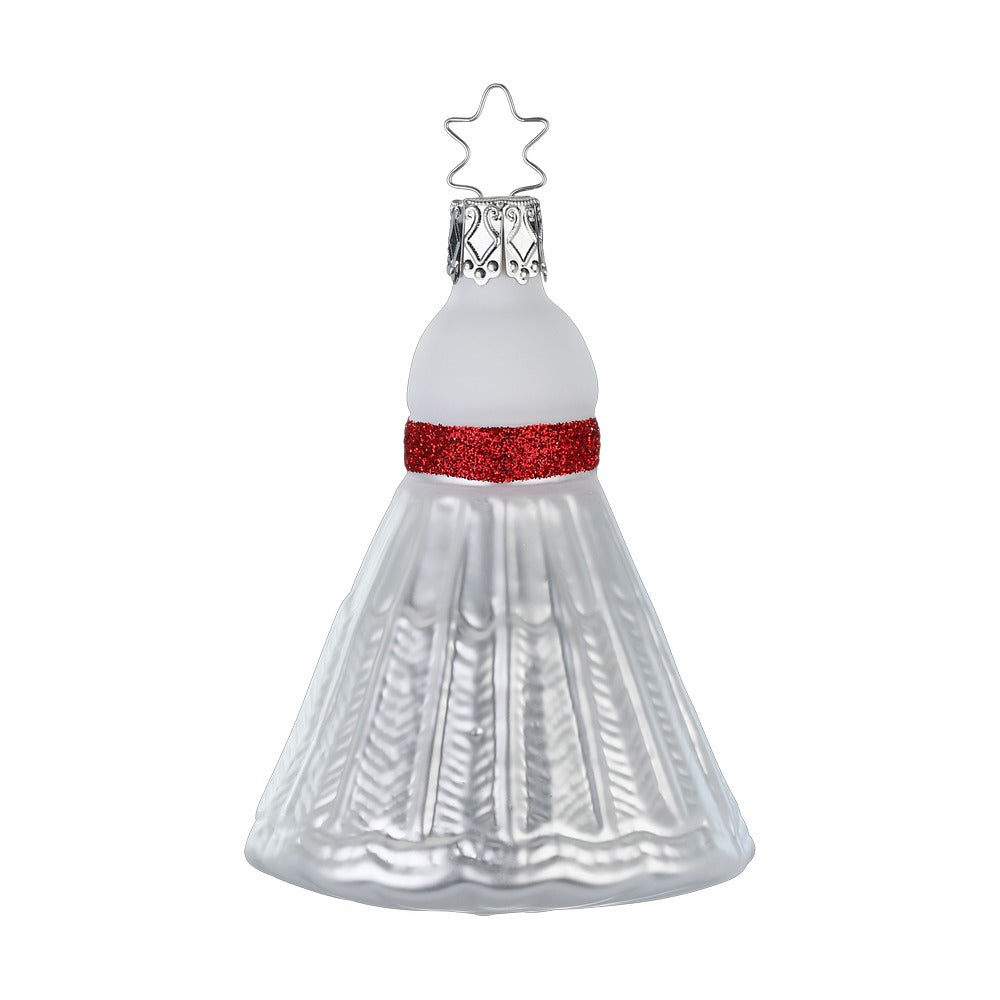 inge-glas-federball-christbaumschmuck-glas-wei-9-cm image 1