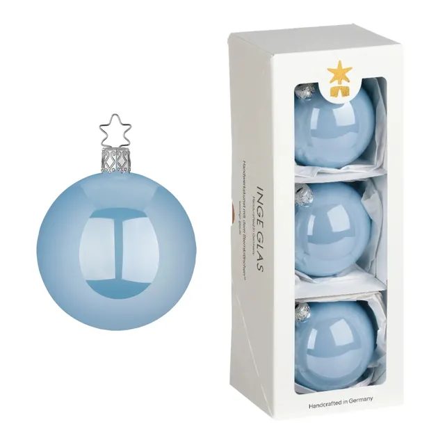 inge-glas-kugeln-azur-opal-8-cm-christbaumkugeln image 1