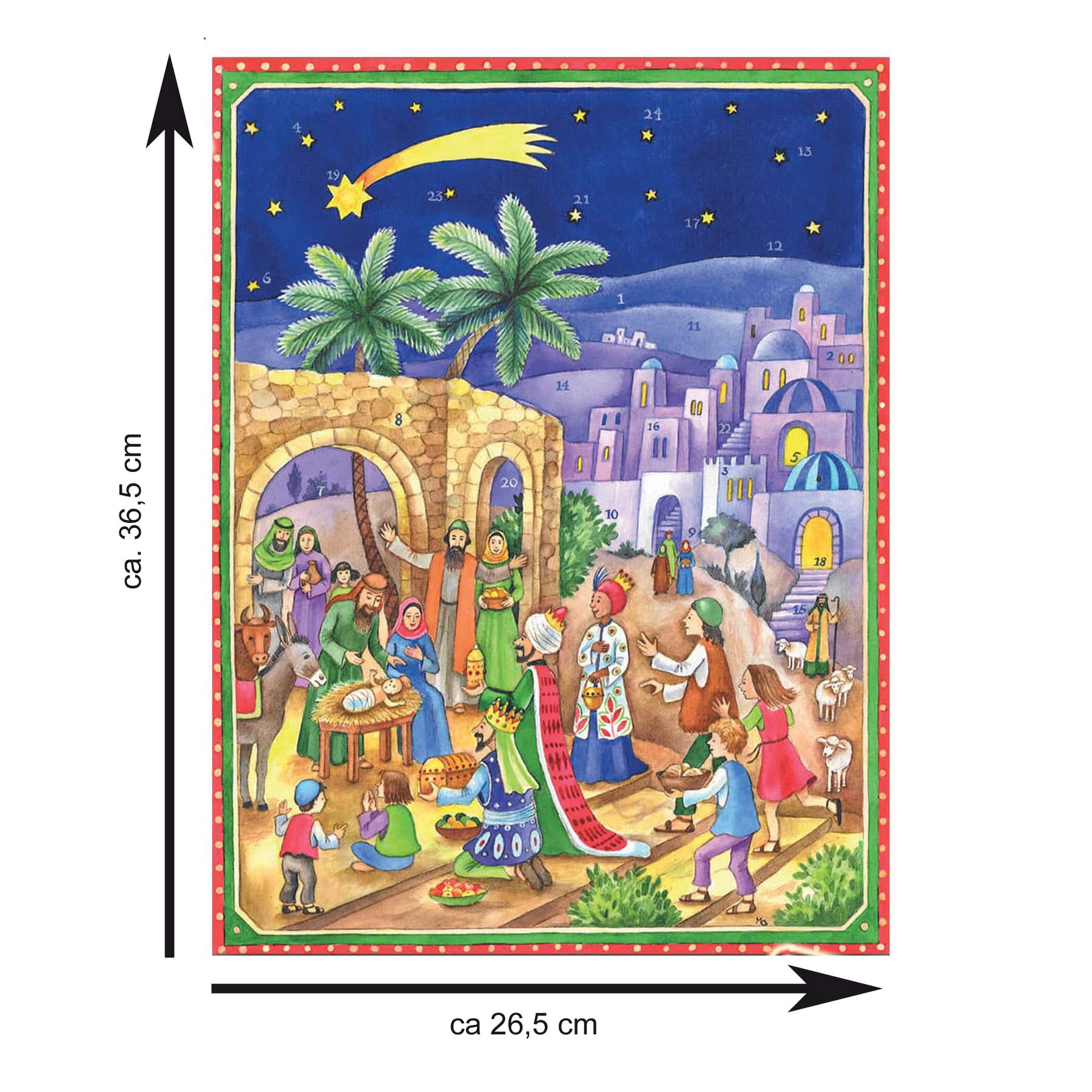 sellmer-verlag-adventskalender-an-der-krippe-von-bethlehem-gro-format image 4
