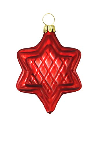 lauschaer-glas-christbaumschmuck-sterne-rot-matt-4-st-ck image 7