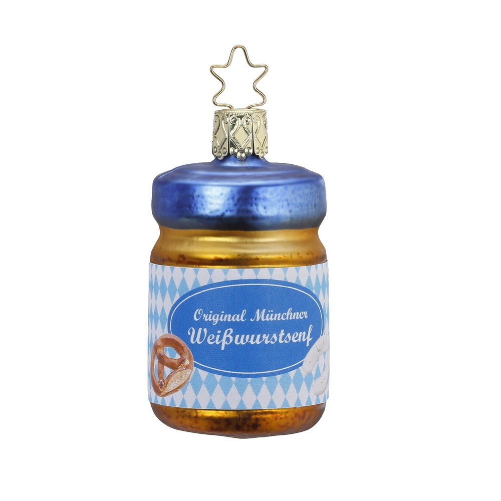 inge-glas-manufaktur-glas-christbaumschmuck-wei-wurstsenf-7-cm image 1
