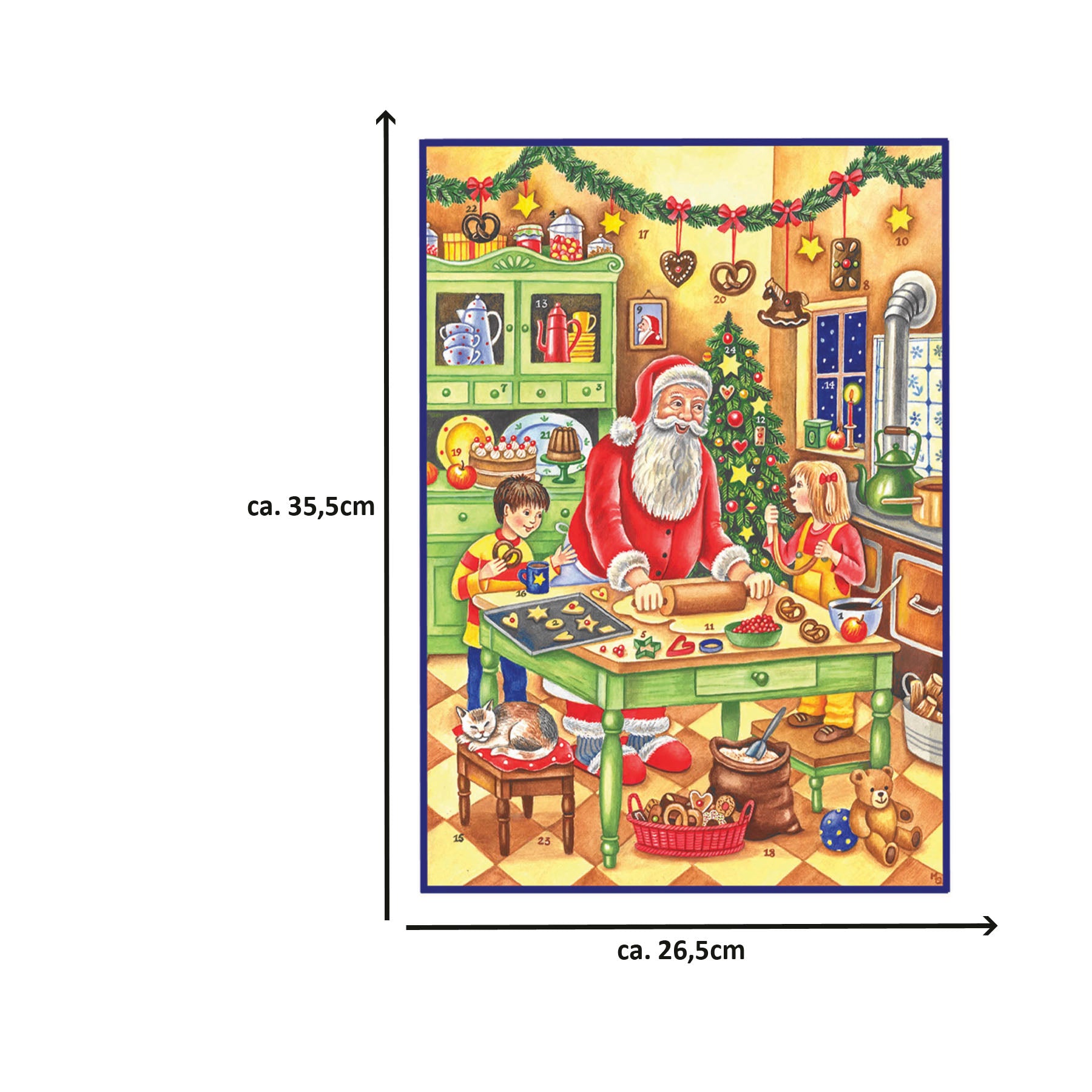 sellmer-verlag-adventskalender-backen-mit-dem-weihnachtsmann-gro-format-hochform image 3
