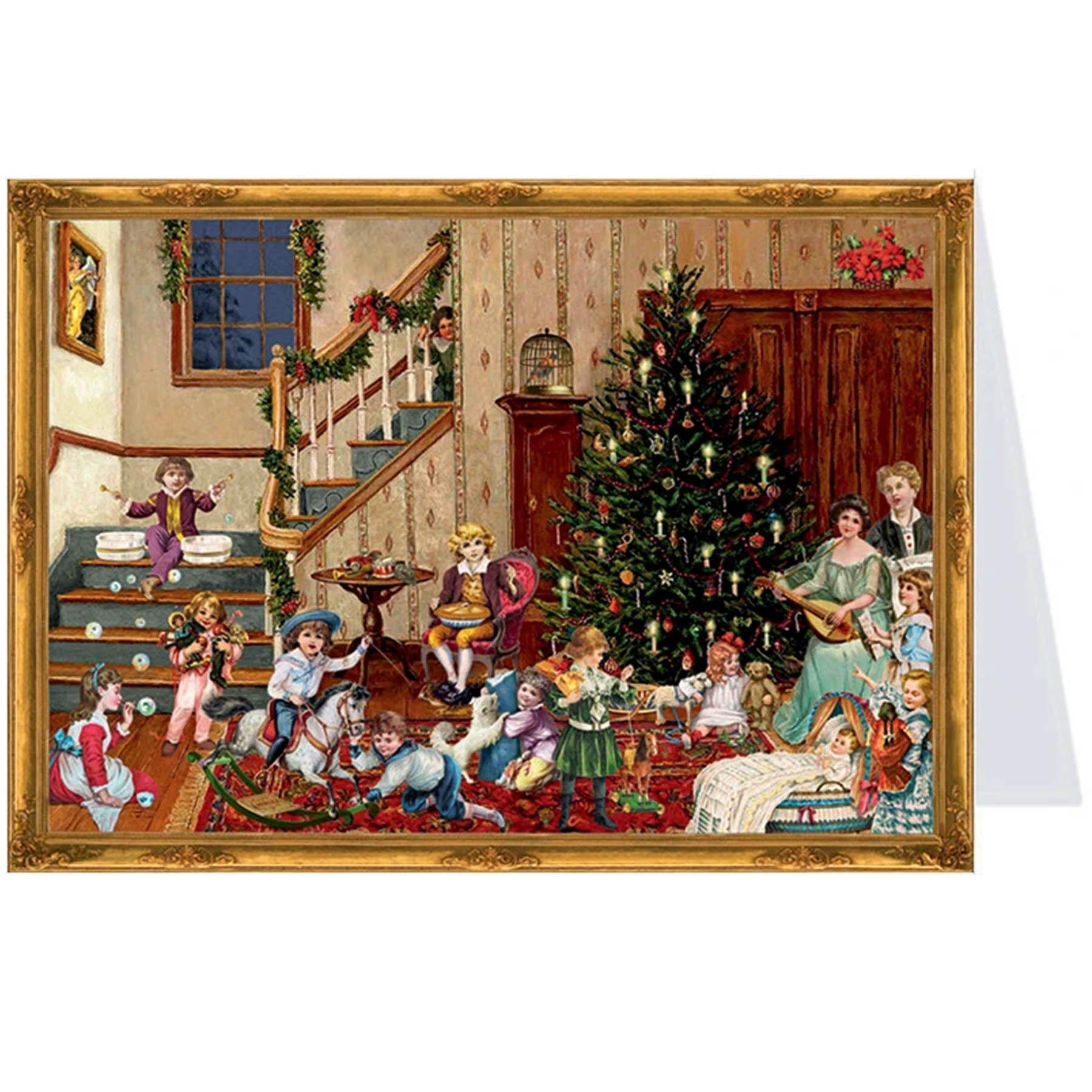 sellmer-verlag-postkarten-adventskalender-weihnachtsabend-viktorianische-weihnac image 1