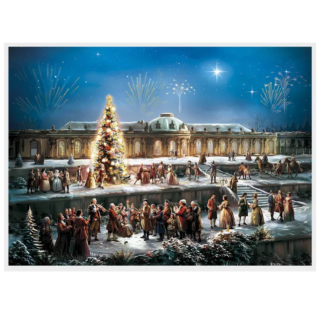 sellmer-verlag-adventskalender-schloss-sanssouci-a3-st-dte-kalender-querformat image 1