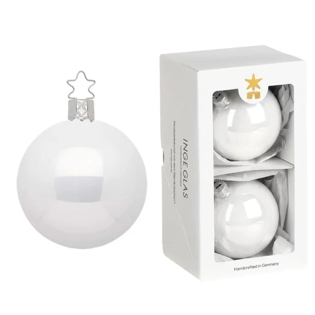 inge-glas-manufaktur-kugel-porzellanwei-opal-christbaumkugel-glas-10-cm image 1