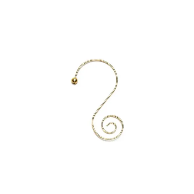 christmas-goods-by-inge-s-haken-mit-schnecke-gold-metall-5-cm-36-stk image 1