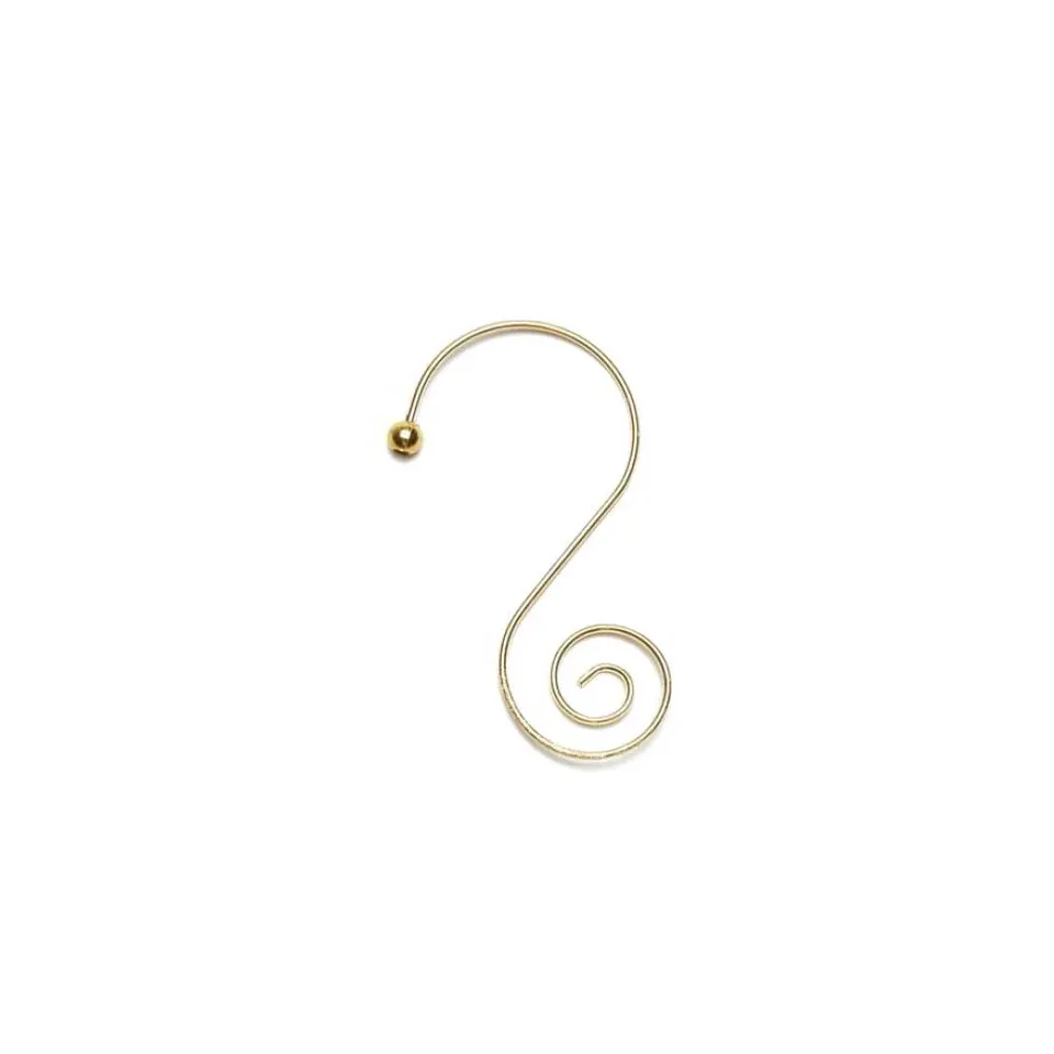 christmas-goods-by-inge-s-haken-mit-schnecke-gold-metall-5-cm-36-stk image 1