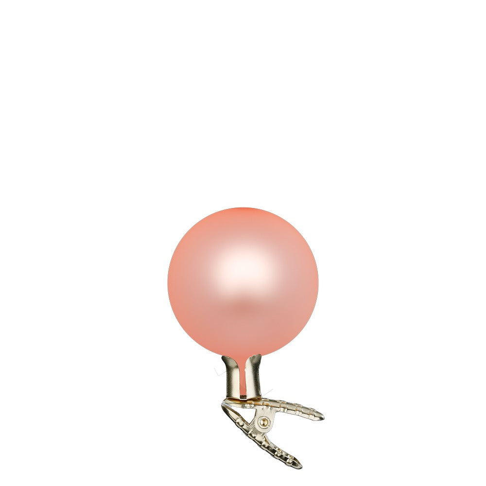 inge-glas-kugeln-auf-clip-apricot-matt-6-cm-baumkugel-glas image 1