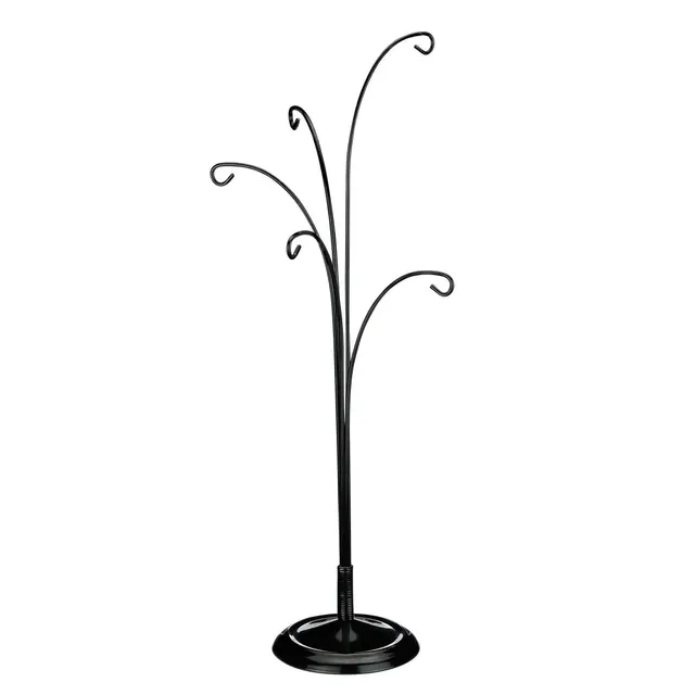 inge-glas-ornamentst-nder-schwarz-metall-34-cm image 1
