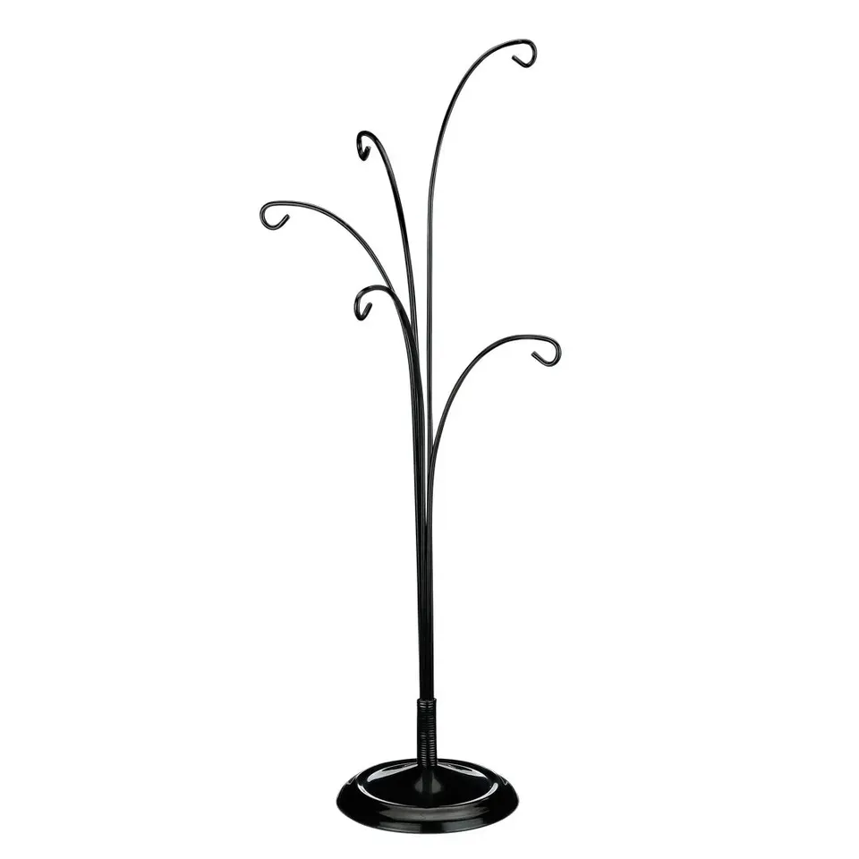 inge-glas-ornamentst-nder-schwarz-metall-34-cm image 1