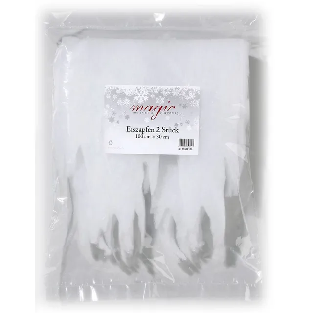 inge-glas-eiszapfen-deko-set-textil-100-x-30-cm-2-st-ck-wei image 1