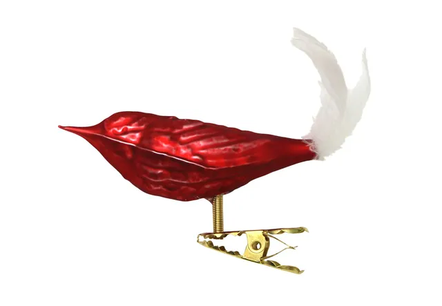 lauschaer-glas-christbaumschmuck-v-gel-federschwanz-rot-matt-3-st-ck image 1