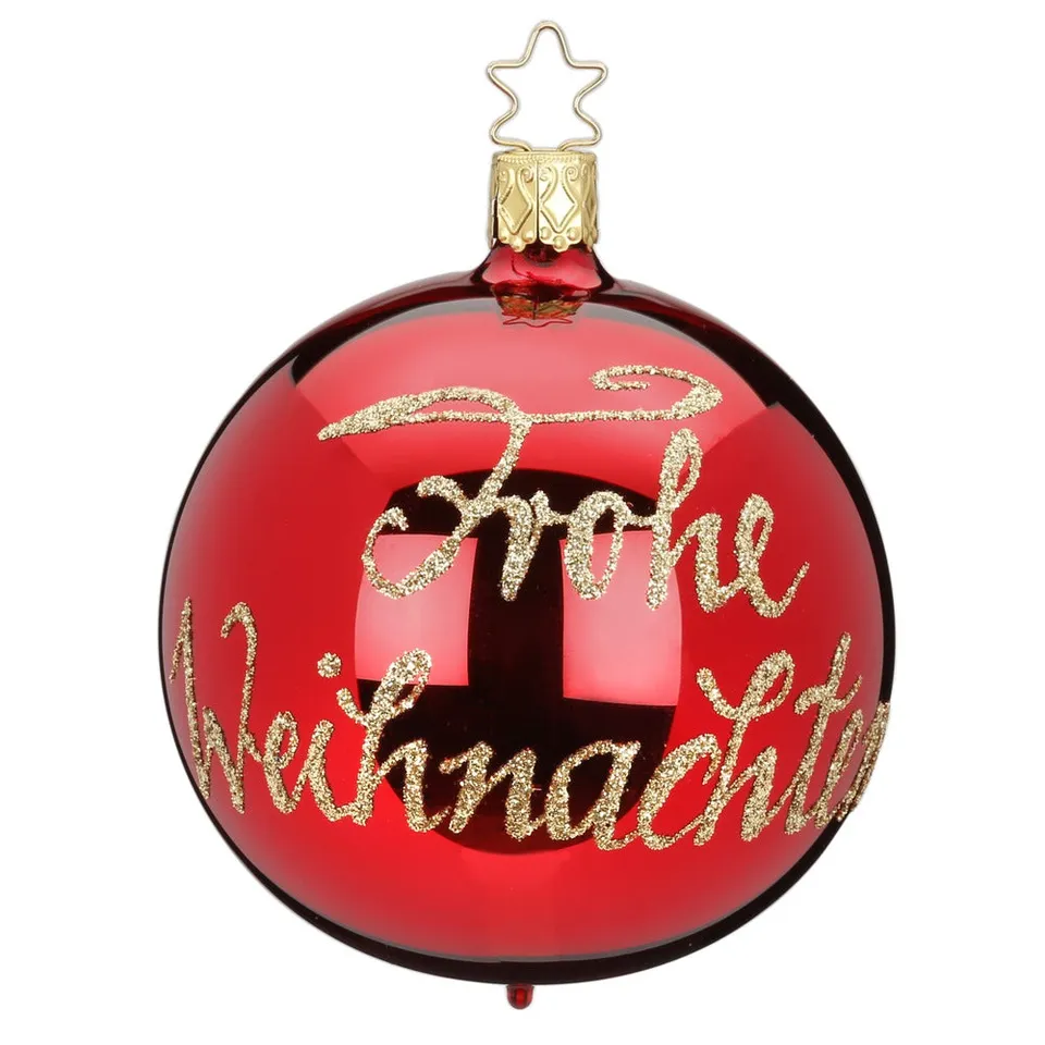 inge-glas-frohe-weihnachten-christbaumkugel-glas-8-cm-rot-classic image 1