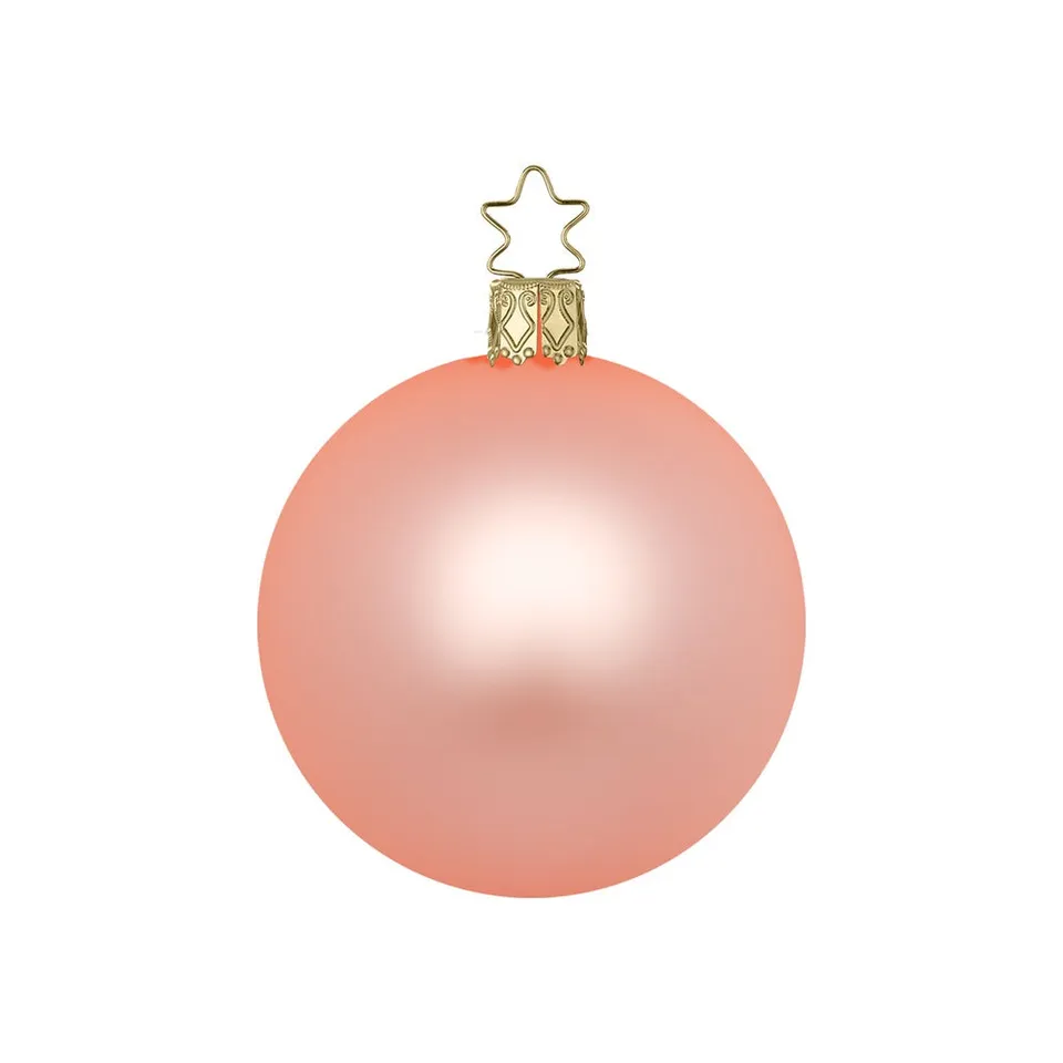 inge-glas-christbaumkugel-apricot-matt-12-cm image 1
