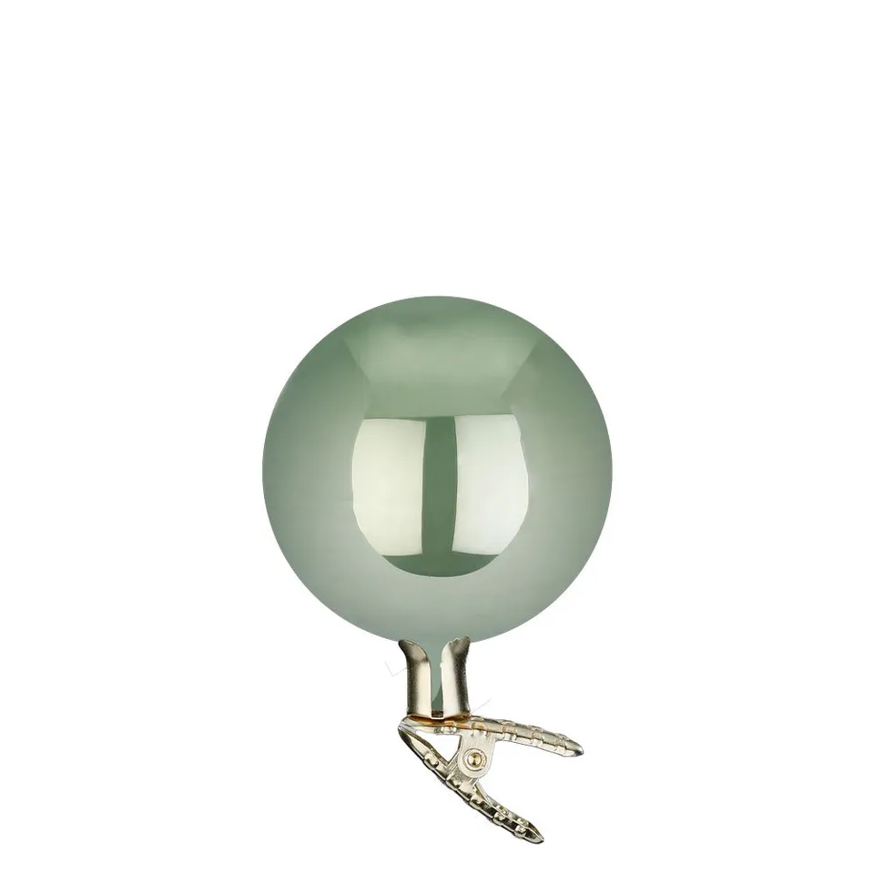 inge-glas-kugeln-auf-clip-adventsdeko-salbei-opal-10-cm image 1