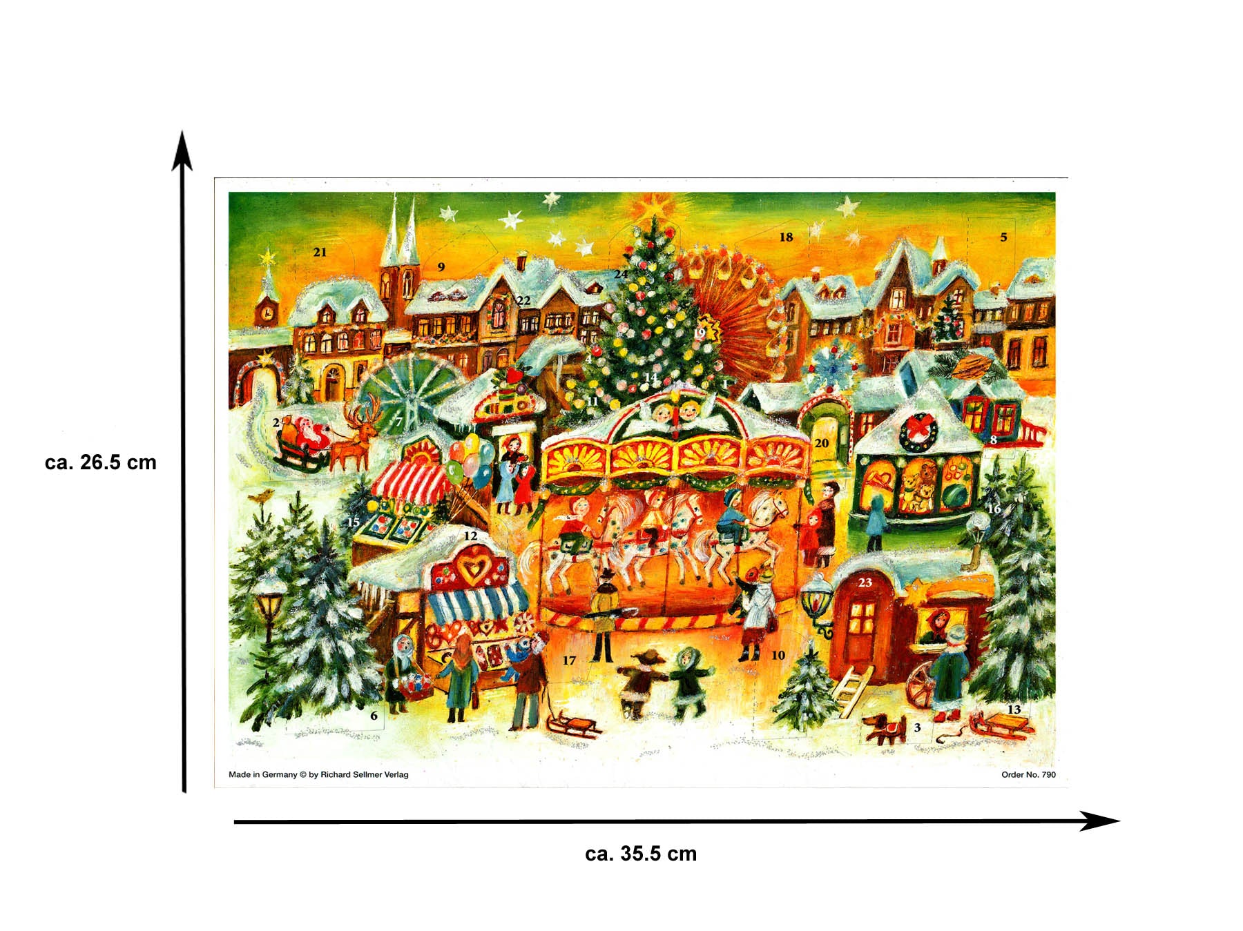 sellmer-verlag-adventskalender-weihnachtlicher-jahrmarkt-gro-format image 4