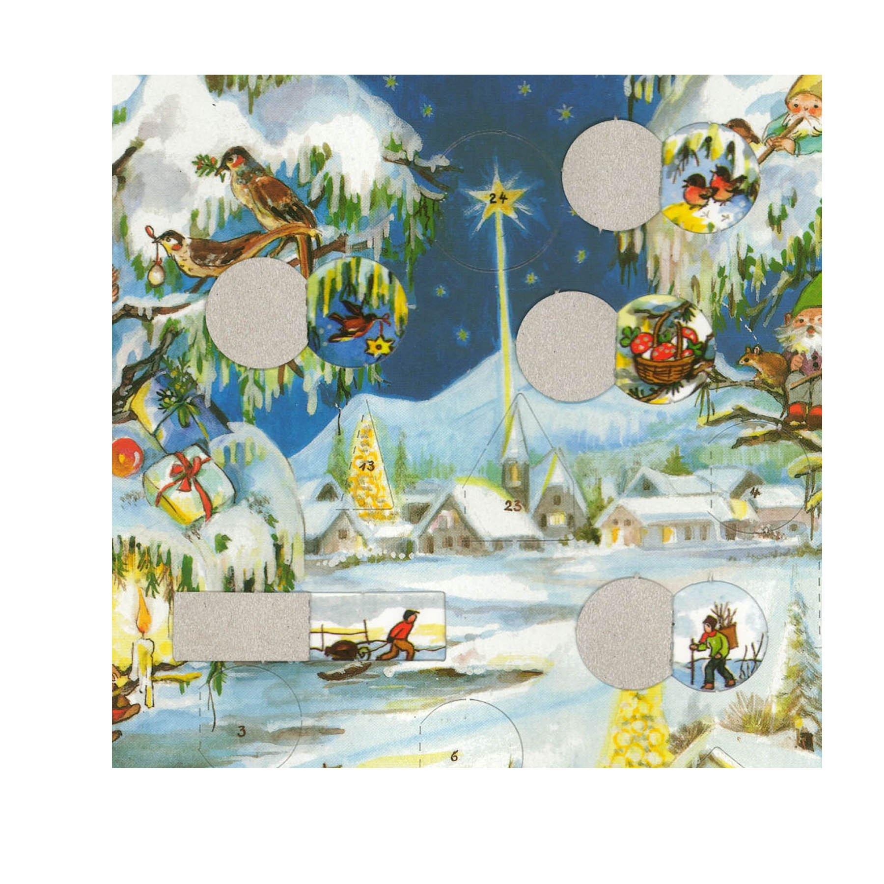 sellmer-verlag-adventskalender-a4-winterliches-dorf-papier image 3