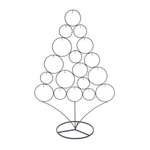 inge-glas-ornamentbaum-ringe-anthrazit-metall-95-cm image 1