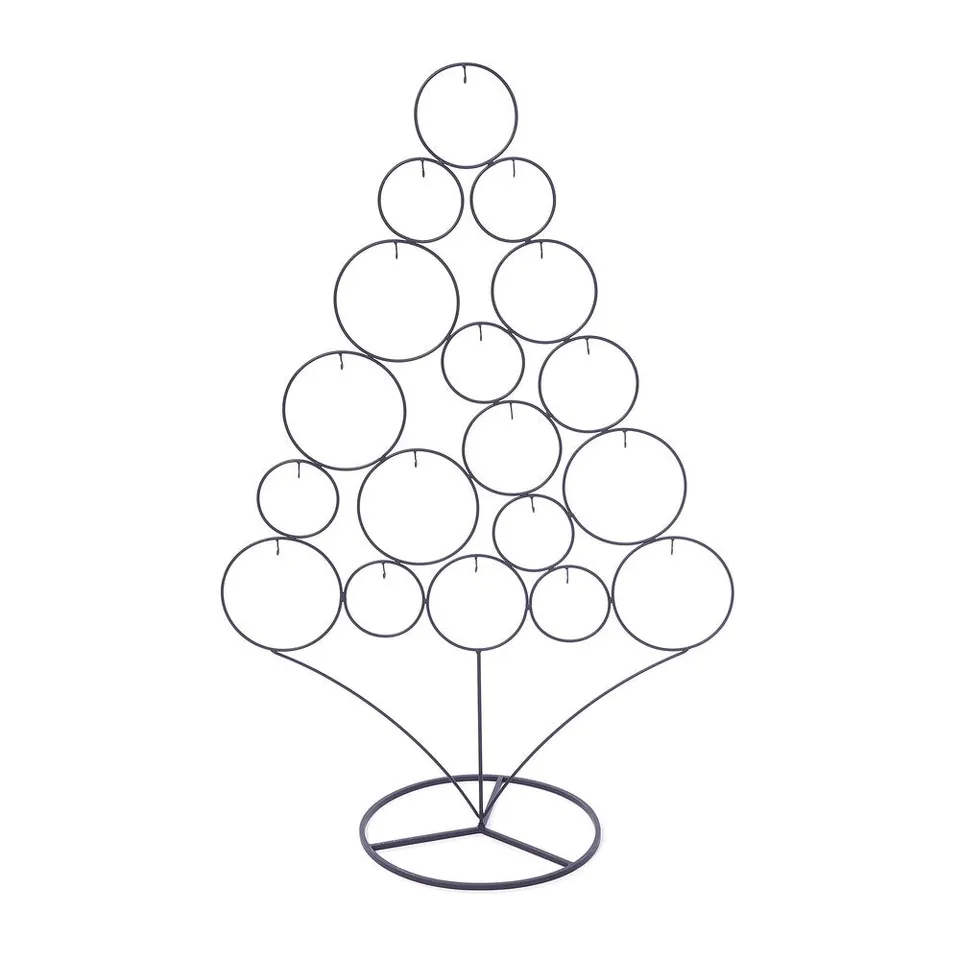 inge-glas-ornamentbaum-ringe-anthrazit-metall-95-cm image 1