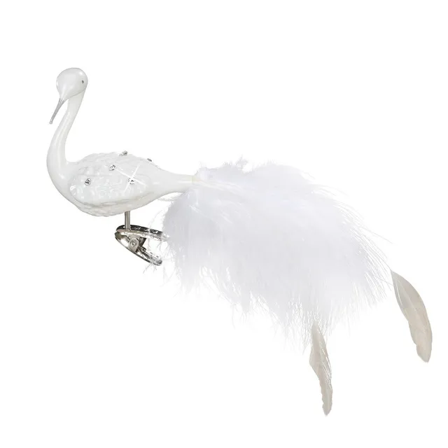 inge-glas-wei-er-pfau-christbaumanh-nger-glas-9-cm image 1