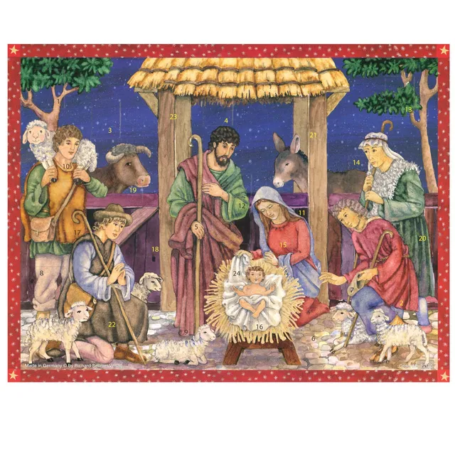 sellmer-verlag-adventskalender-der-heiland-ist-geboren-gro-format image 1