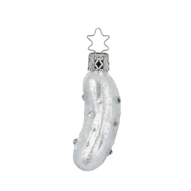 inge-glas-fancy-pickle-glas-weihnachtsgurke-wei-7-cm image 1