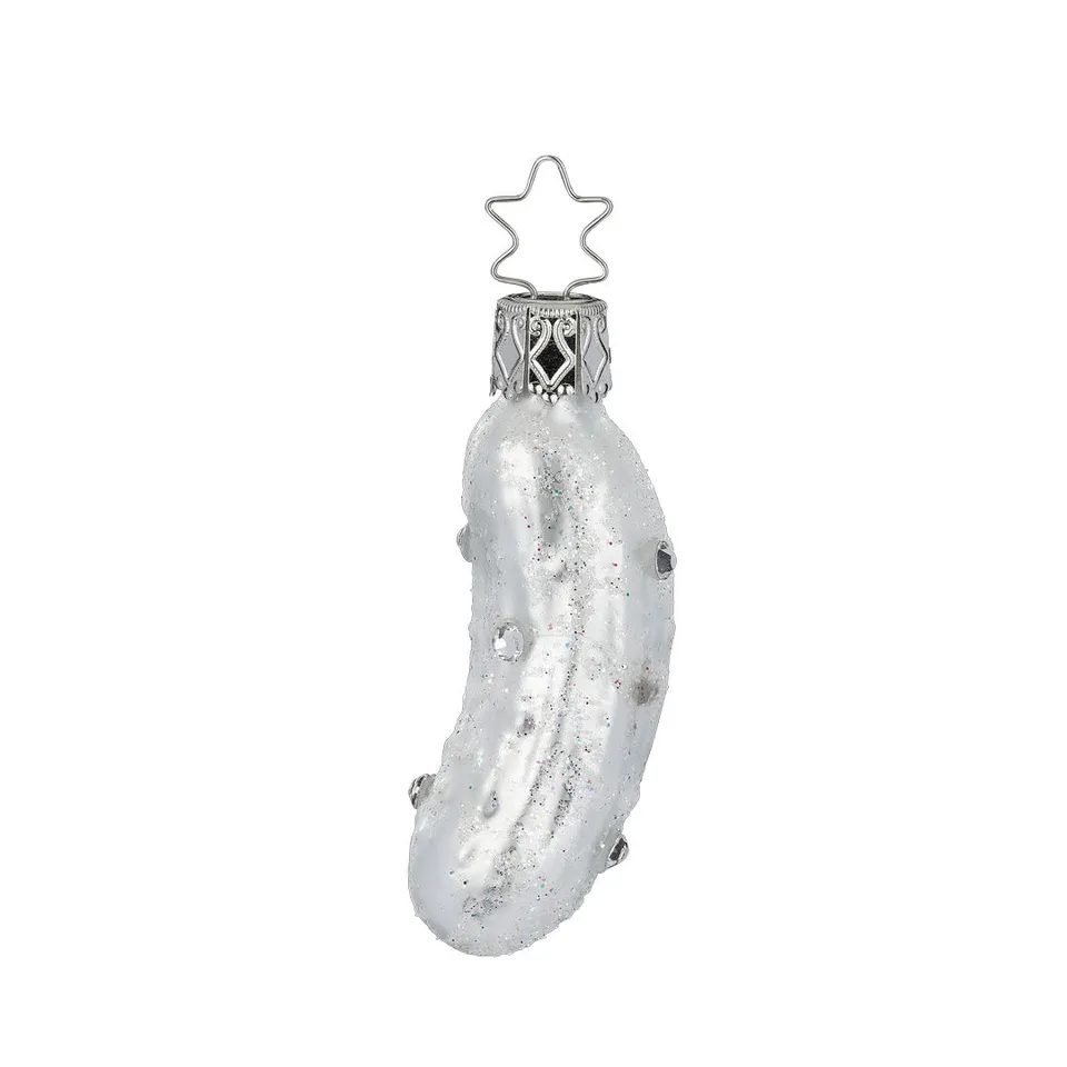 inge-glas-fancy-pickle-glas-weihnachtsgurke-wei-7-cm image 1