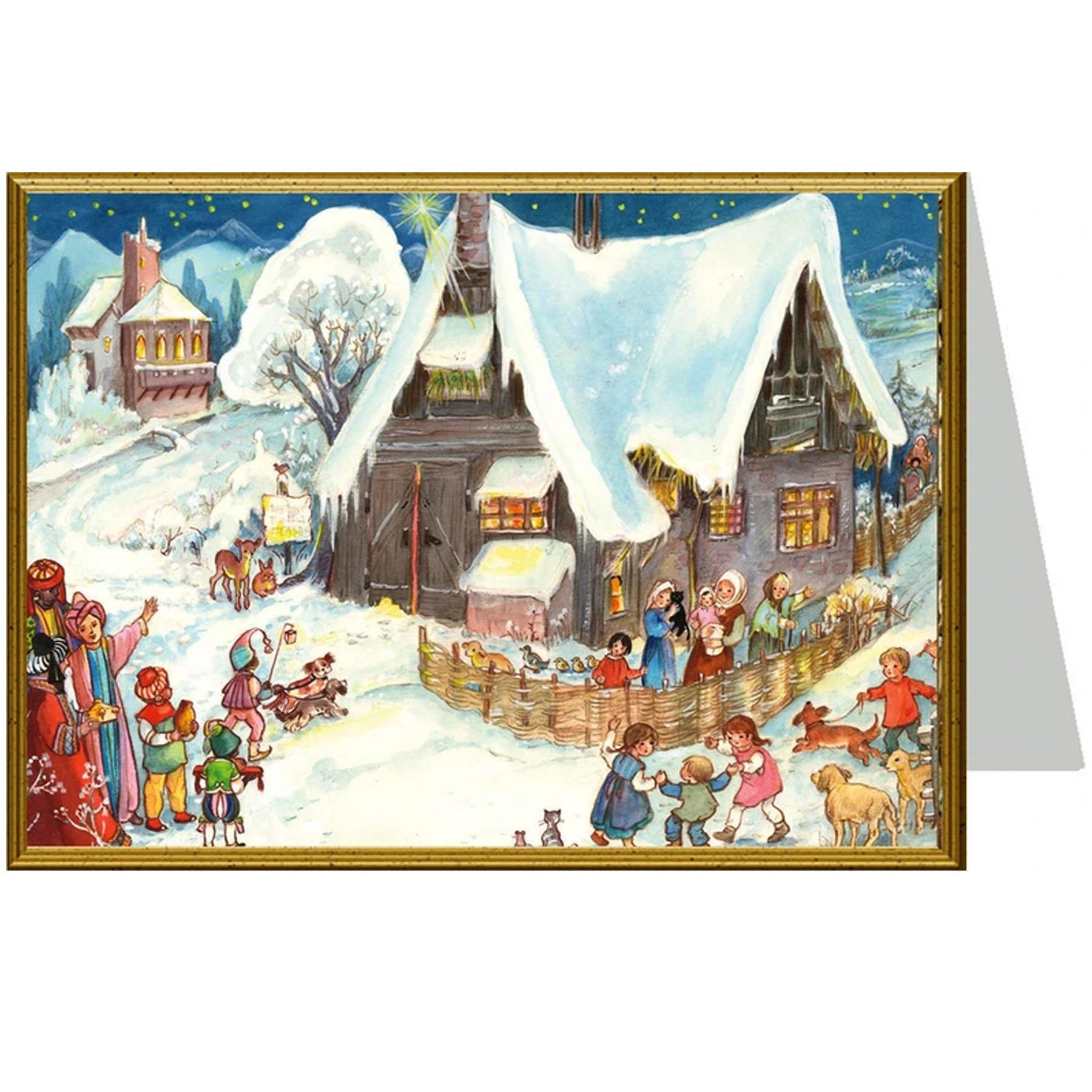 sellmer-verlag-weihnachtskarte-wir-gehen-zur-krippe-b6-mit-umschlag image 1