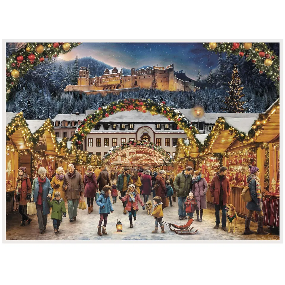 sellmer-verlag-adventskalender-schloss-heidelberg-a3-st-dte-kalender-querformat- image 1